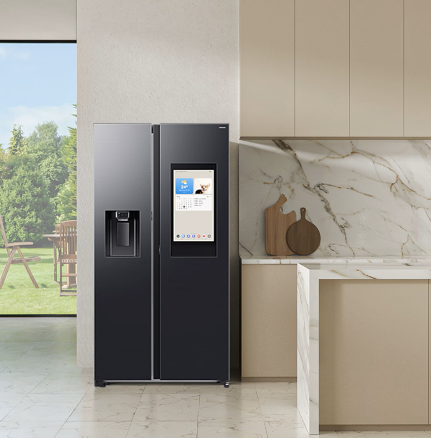 Samsung Fridge - RS90 594L Double Door Fridge with Water Dispenser