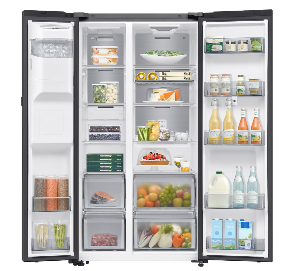 Samsung Fridge - RS90 594L Double Door Fridge with Water Dispenser
