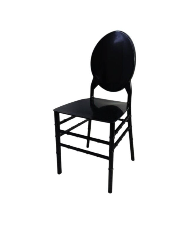 Oval Back Resin Chair
