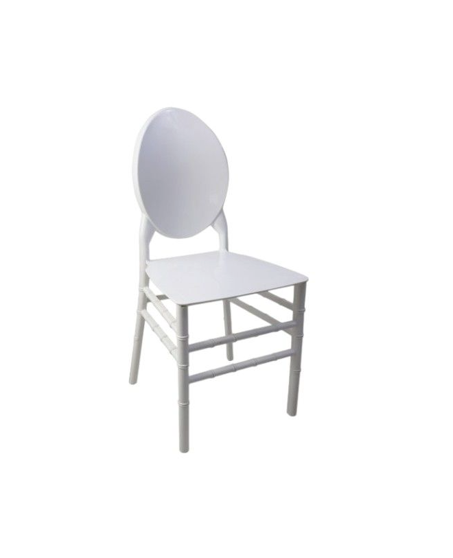 Oval Back Resin Chair