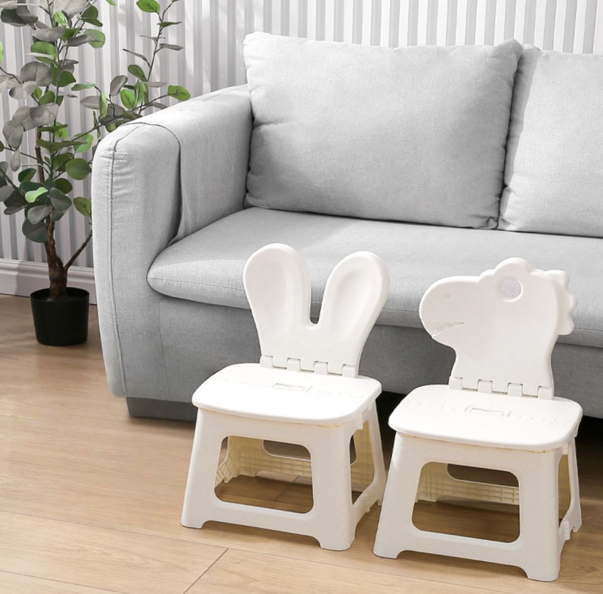 Kids Folding Chair Animal Design with Handle Easy Setup & Fold Cute For Kid