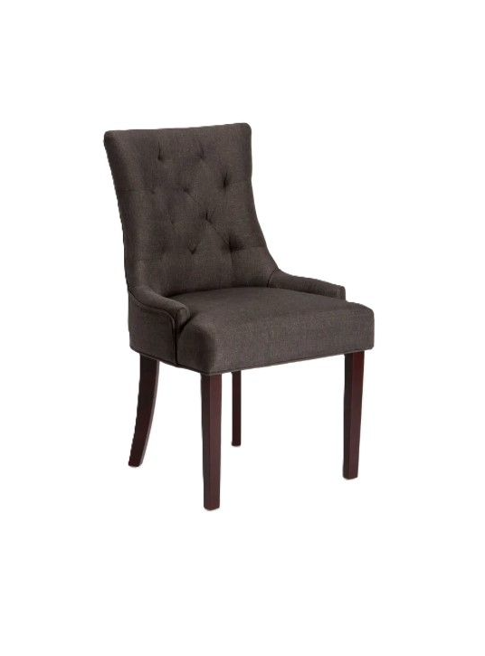 FABRIC DINING WOODEN CHAIR (Assembly Required)