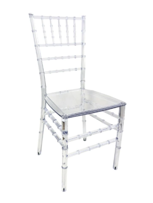 Clear Tiffany Resin Chair - 1 Piece