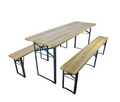 Wooden Table and Bench Set