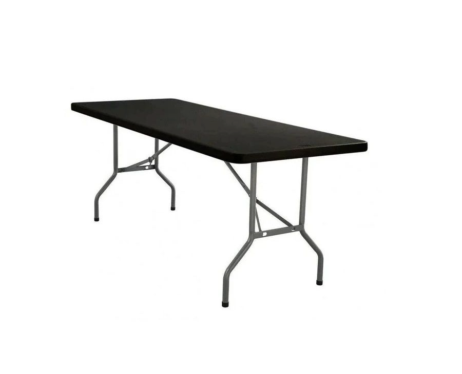 ZYS - 1.8M Folding Trestle Table 180X74X74 CM - Black