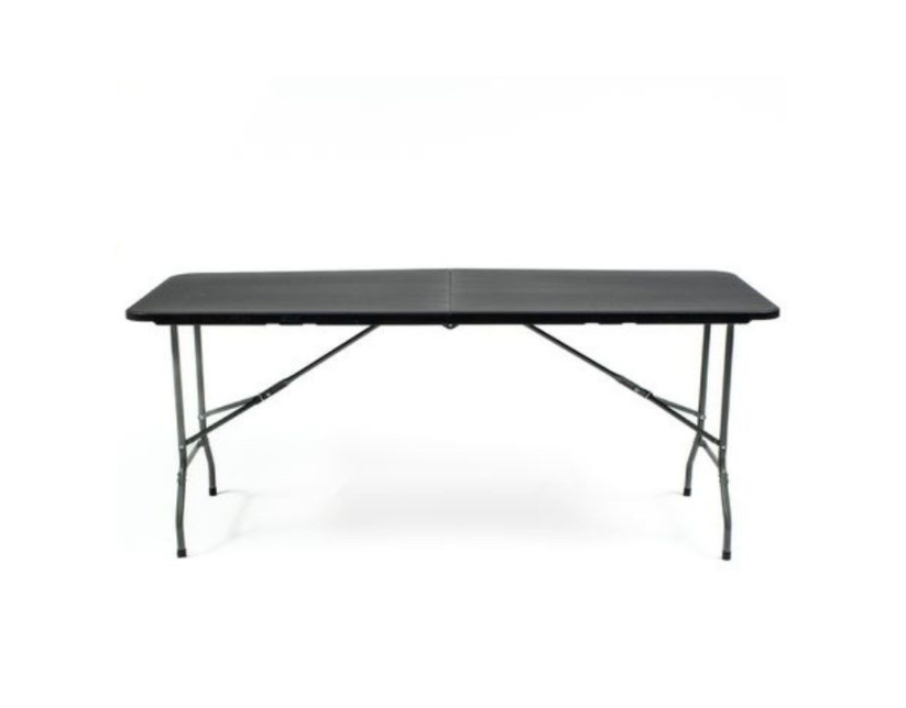 ZYS - 1.8M Folding Trestle Table 180X74X74 CM - Black