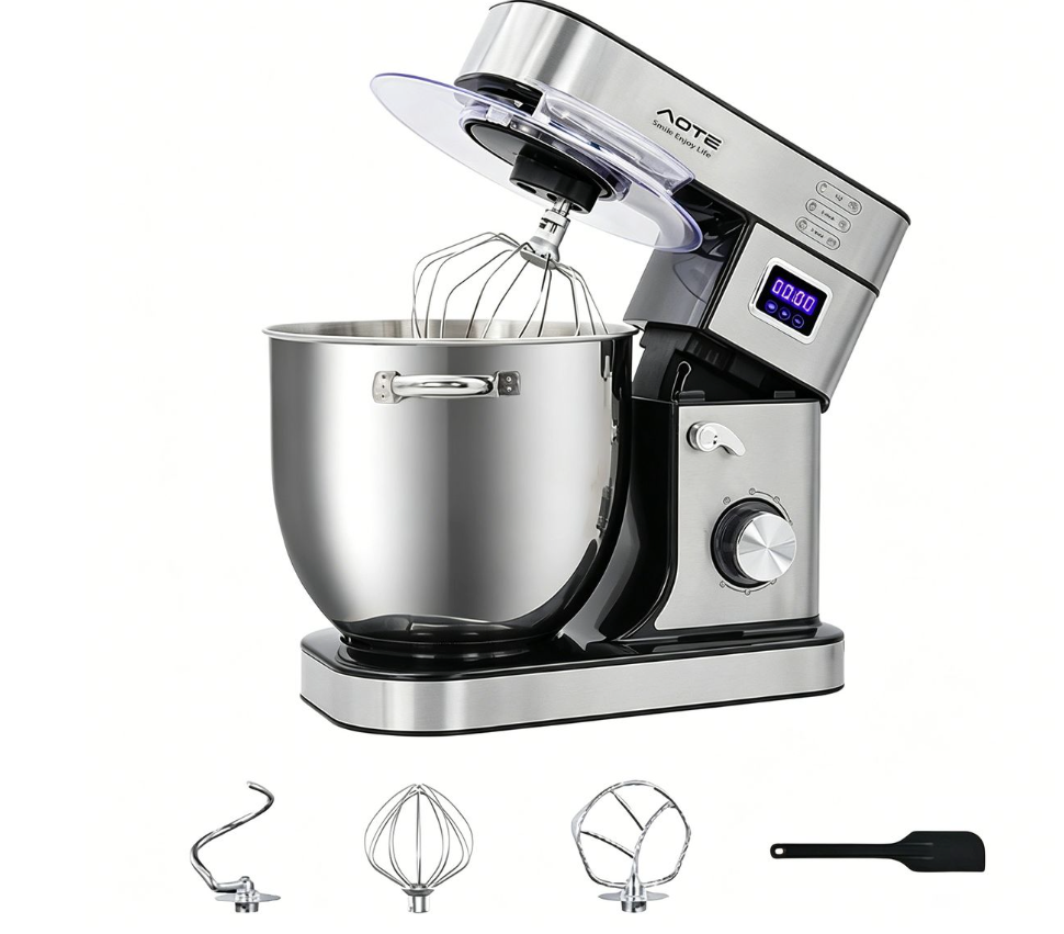 AOTE 2200W 12L Kitchen Electric Stand Mixer With Bowl,Dough Mixer For Cake