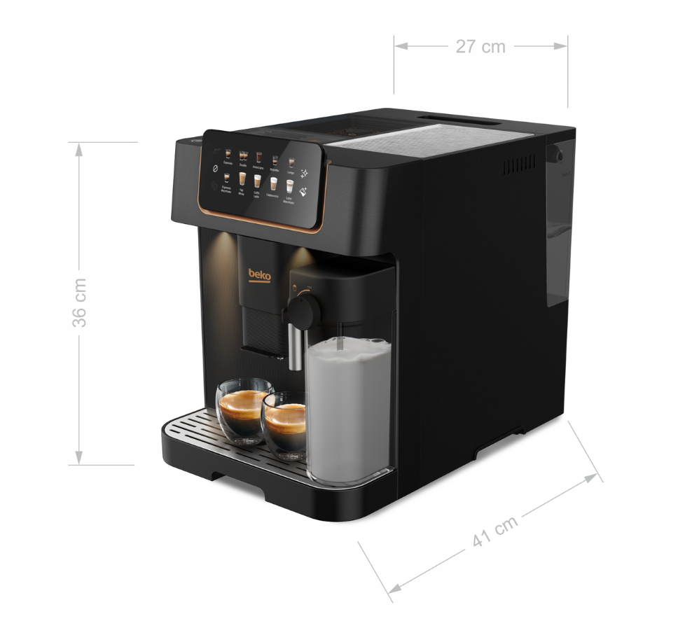 BEKO CEG7404C Café Experto Fully Automatic Coffee machine with milk cup
