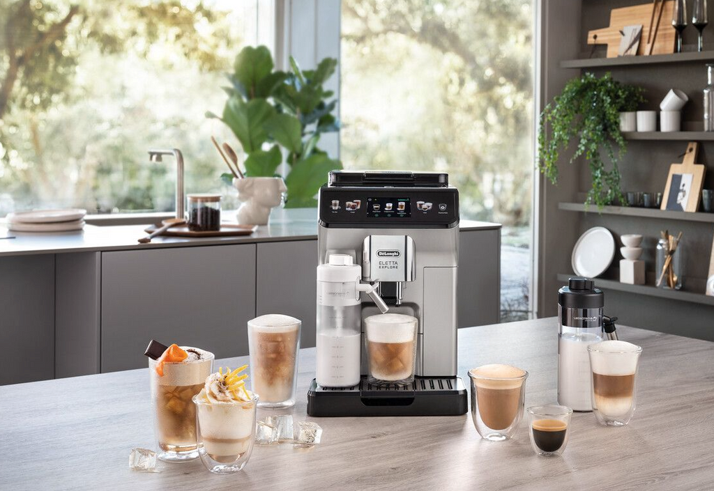 Delonghi - Eletta Explore Hot & Cold Bean to Cup Coffee Mach - ECAM450.65.S
