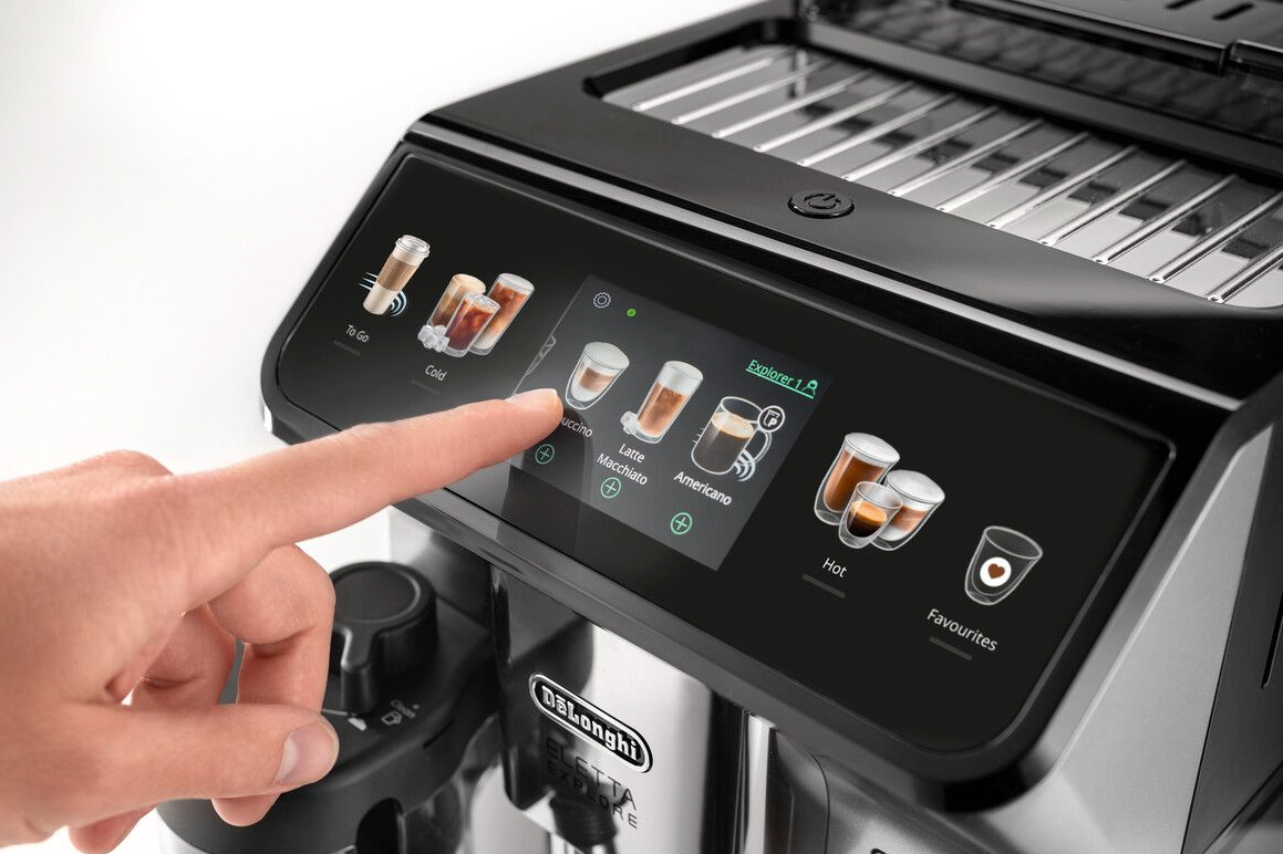Delonghi - Eletta Explore Hot & Cold Bean to Cup Coffee Mach - ECAM450.65.S