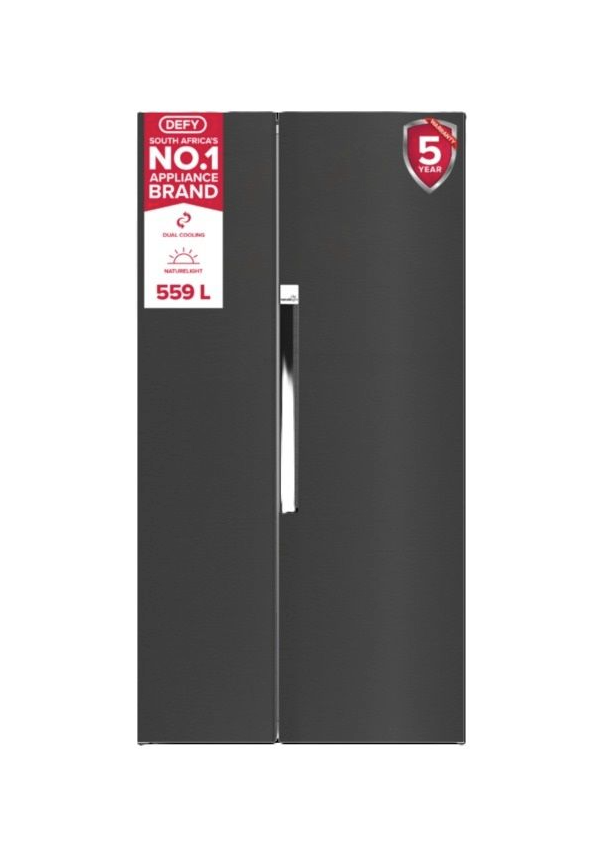 Defy 559L DFF636 Naturelight Technology Side by Side Fridge Freezer Dark