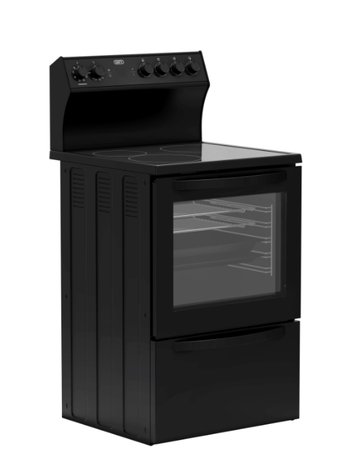 Defy DSS617 Thermofan+ Stove with Vitroceramic plates Black