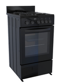 Defy DSS554 Compact 50cm 4 Plate Stove Black