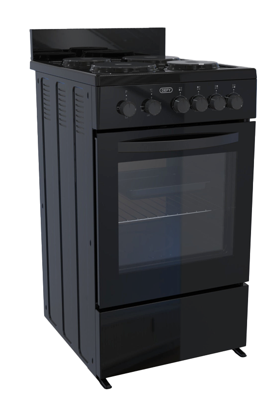 Defy DSS554 Compact 50cm 4 Plate Stove Black
