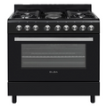 Elba 04/96CL727B-2 Gas Stove 4 Burner - 2 Elec Plates - Elec Oven 90cm