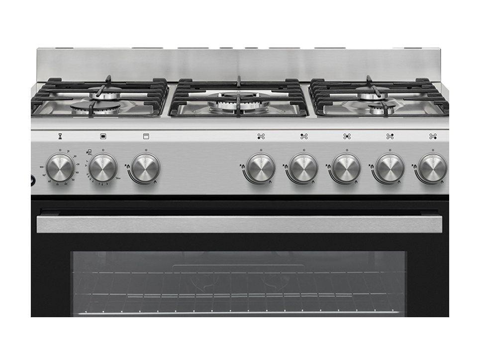 Elba 04/96CL828-2- Gas Stove 5 Burner Gas Oven 90cm Stainless Steel