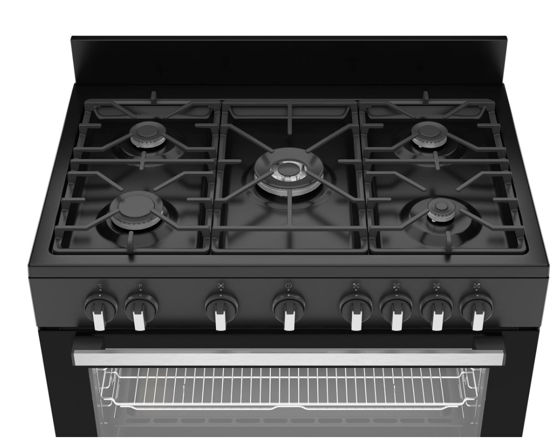 Defy DGS90GEB 90cm Gas Electric Range Cooker Black