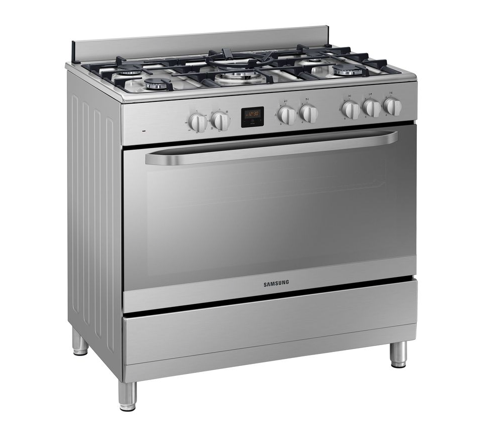 Samsung Stainless Steel Finish 5-platewith Triple Flame Wok Plate NY90