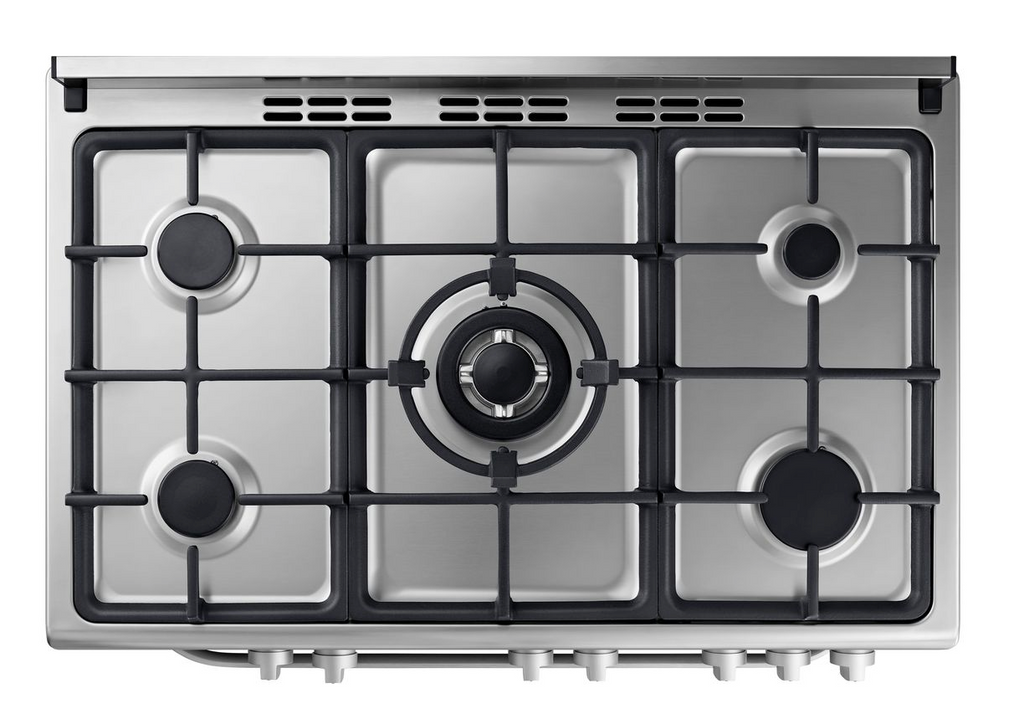 Samsung Stainless Steel Finish 5-platewith Triple Flame Wok Plate NY90