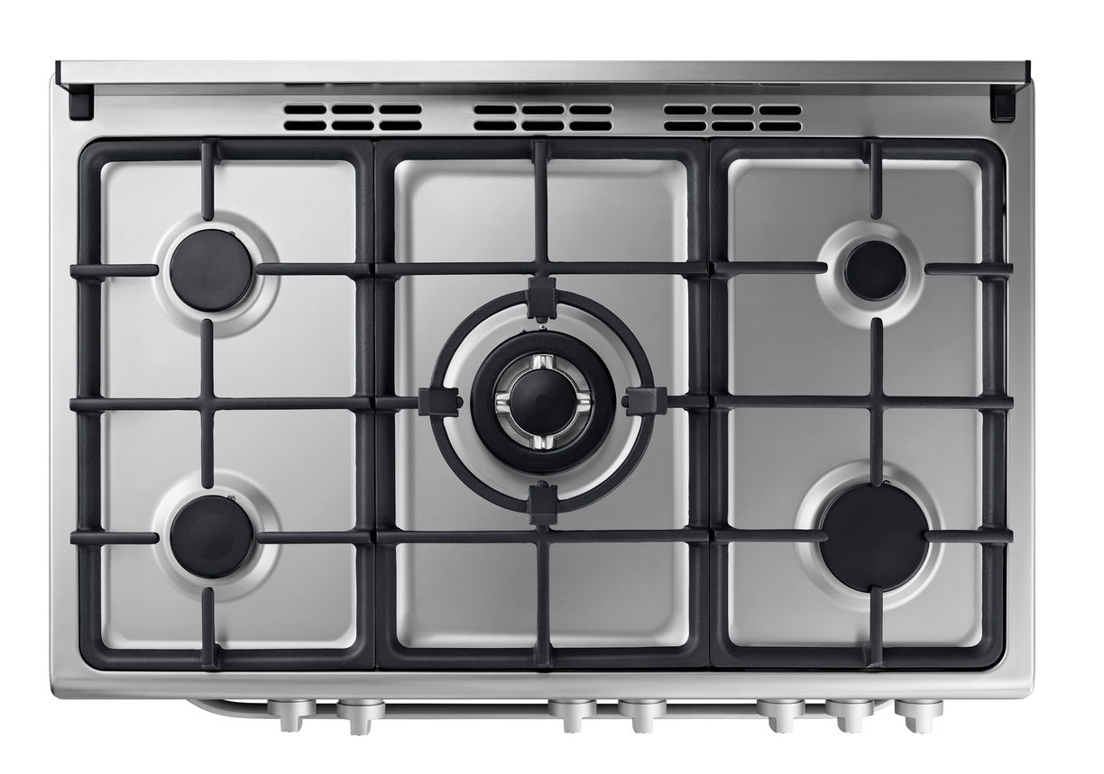 Samsung Stainless Steel Finish 5-platewith Triple Flame Wok Plate NY90
