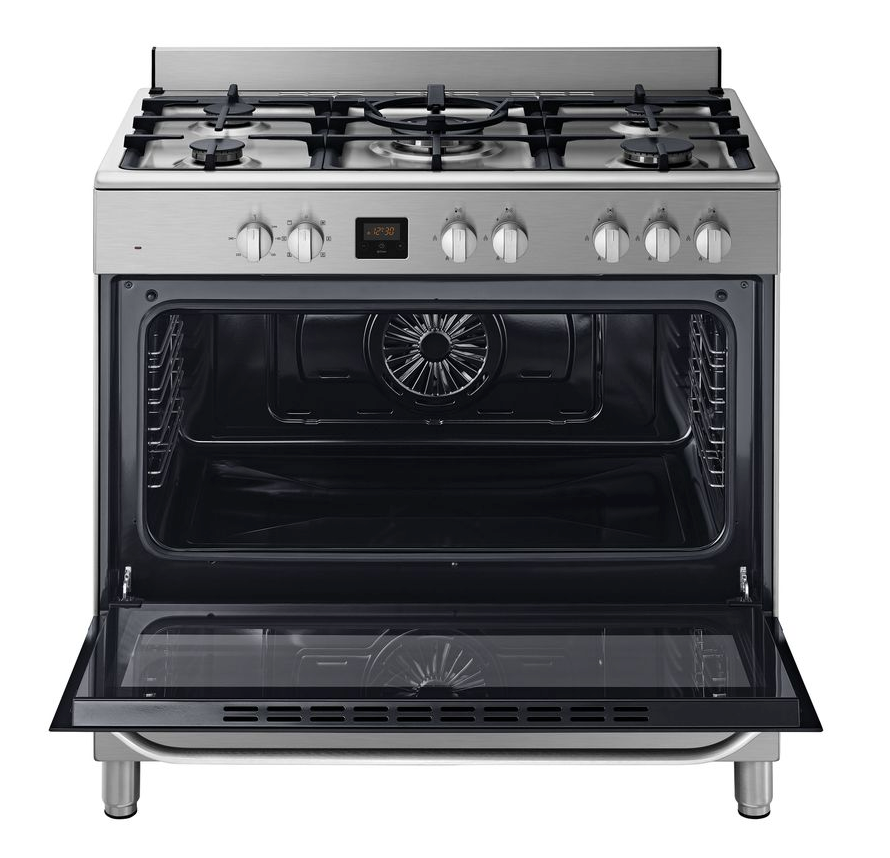 Samsung Stainless Steel Finish 5-platewith Triple Flame Wok Plate NY90