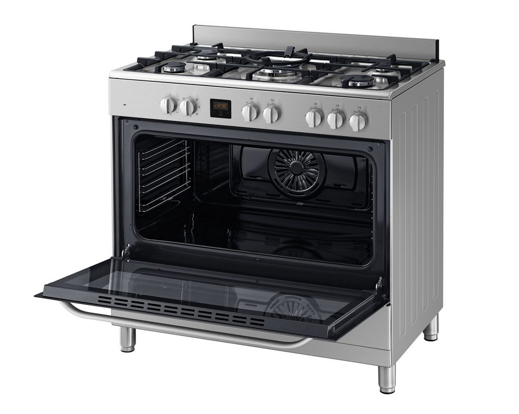 Samsung Stainless Steel Finish 5-platewith Triple Flame Wok Plate NY90