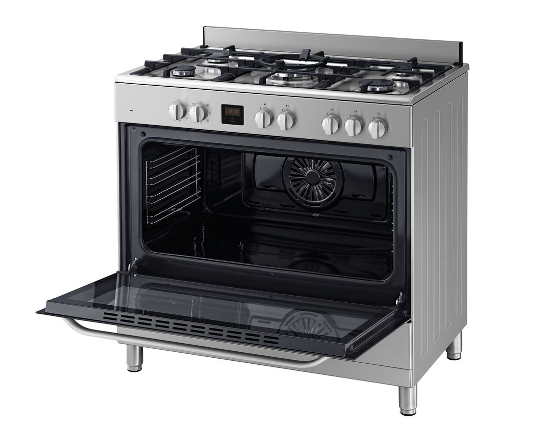 Samsung Stainless Steel Finish 5-platewith Triple Flame Wok Plate NY90