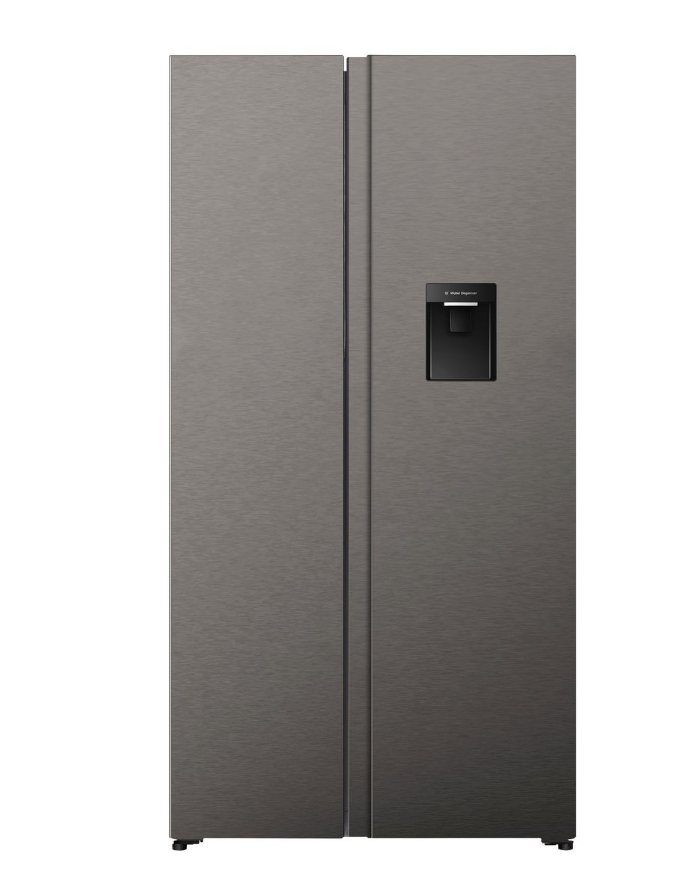 Hisense 541L No Frost Double doors Fridge with Water Dispenser-Inox