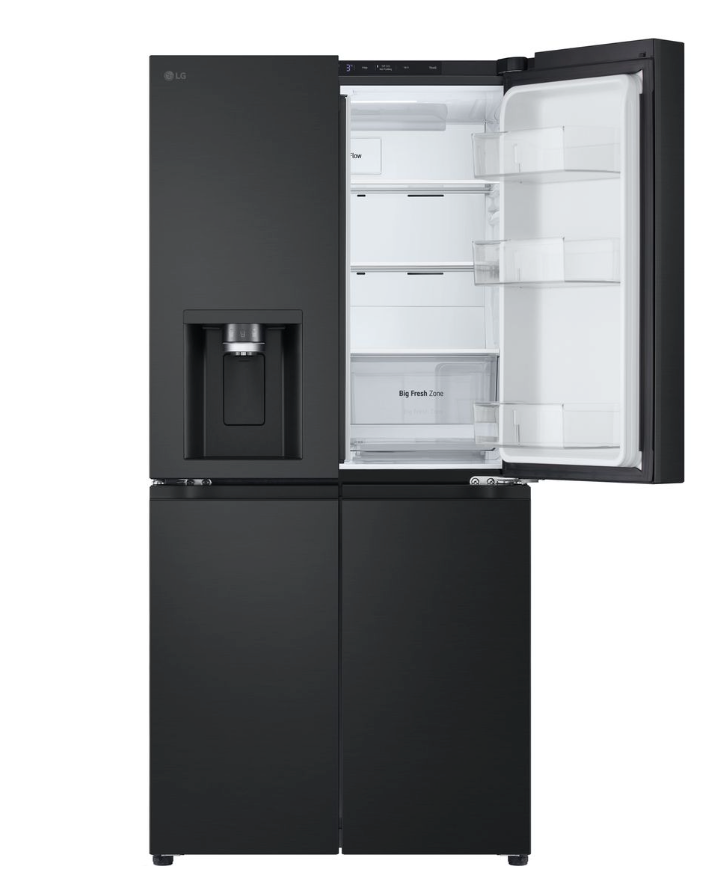 LG 570L Black French Door Fridge Freezer; Water & Ice Dispenser GCL22FFQPB