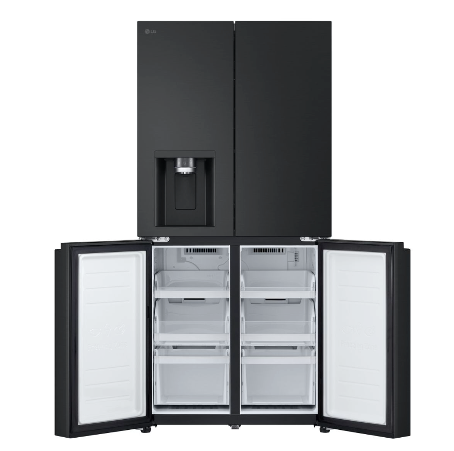 LG 570L Black French Door Fridge Freezer; Water & Ice Dispenser GCL22FFQPB